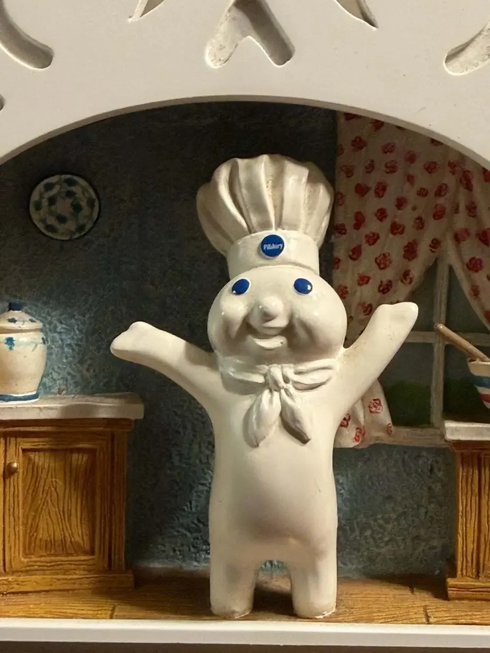 Vintage Pillsbury Doughboy Kitchen Mantel Clock
